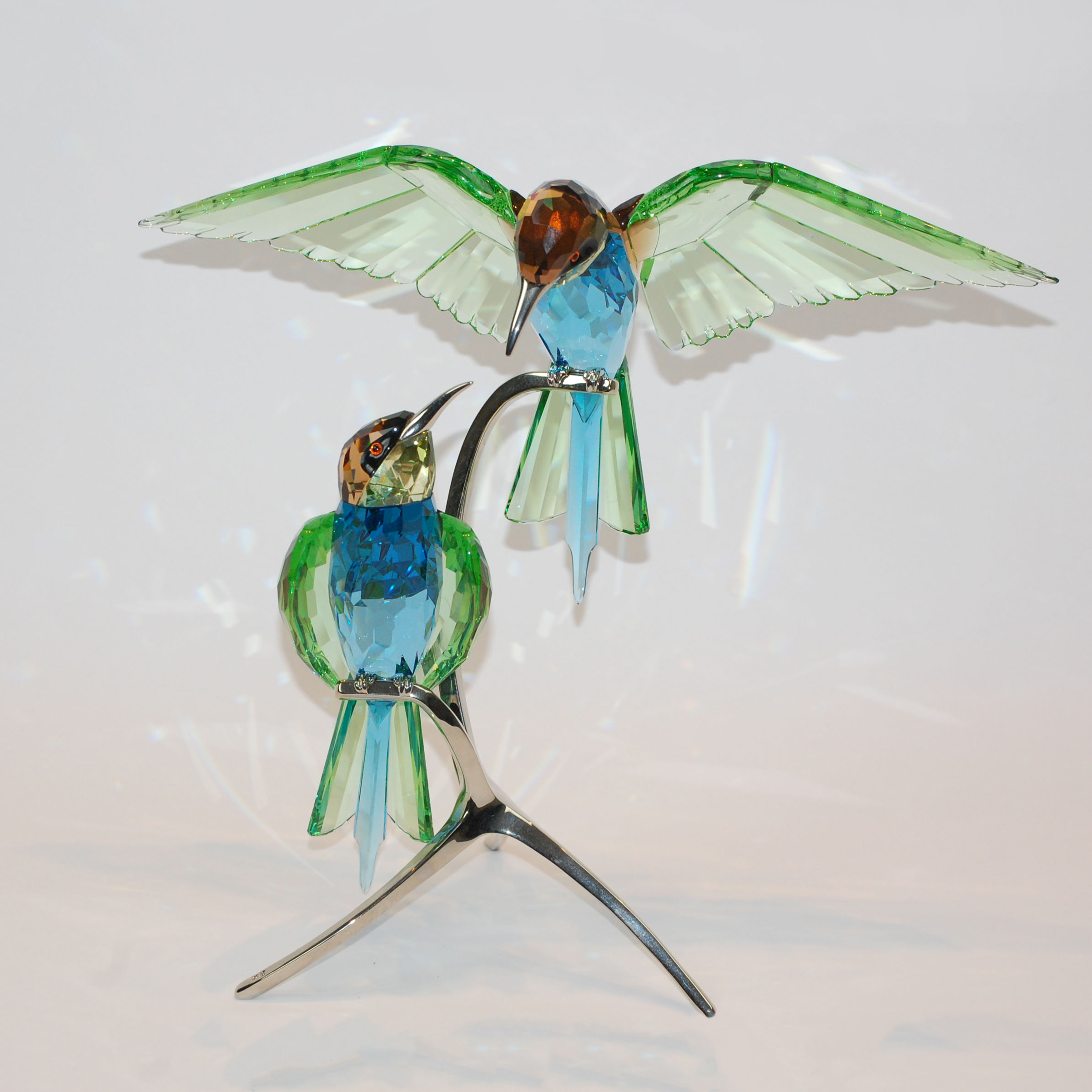 Swarovski Crystal Hummingbirds, early 21st century