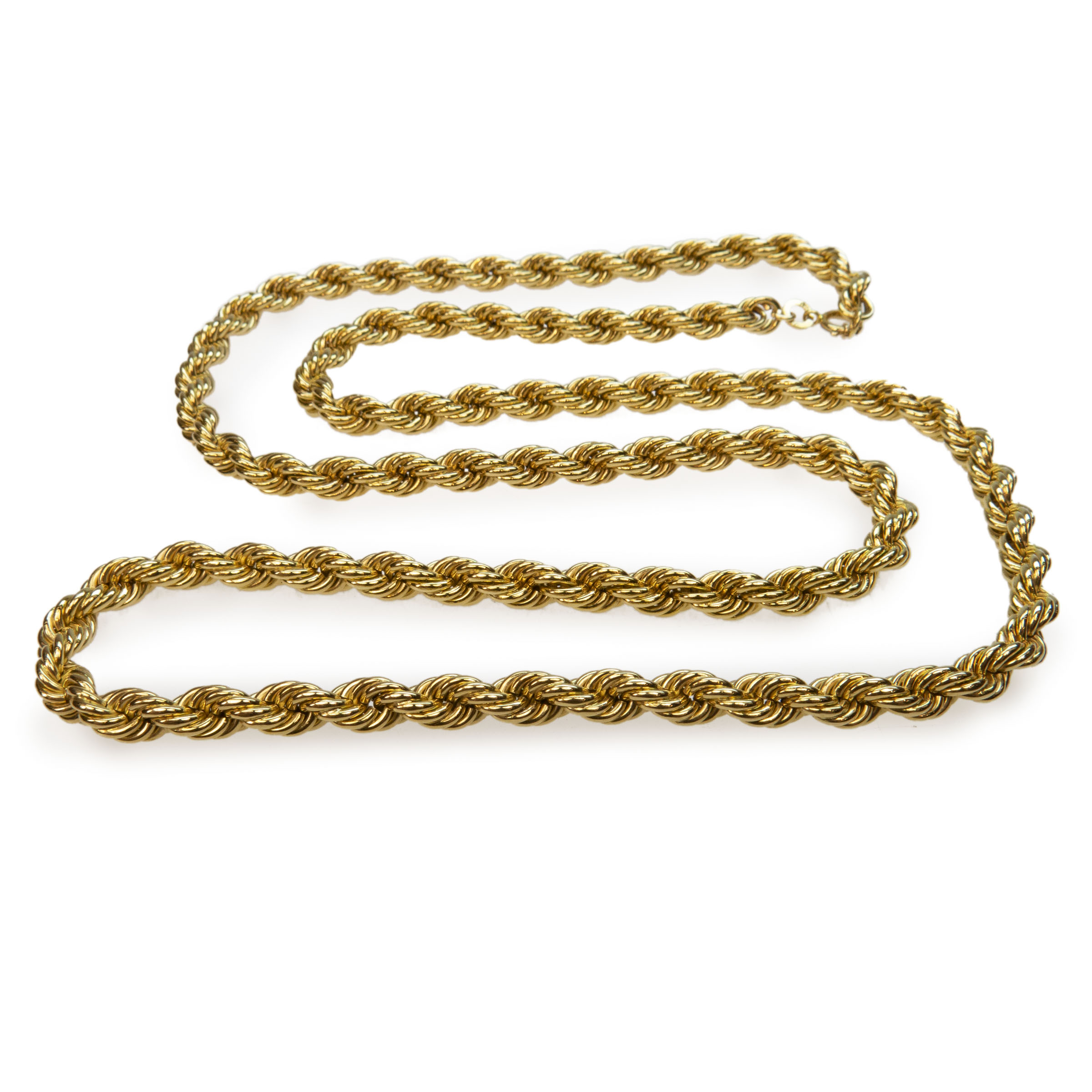 18K Yellow Rope Necklace