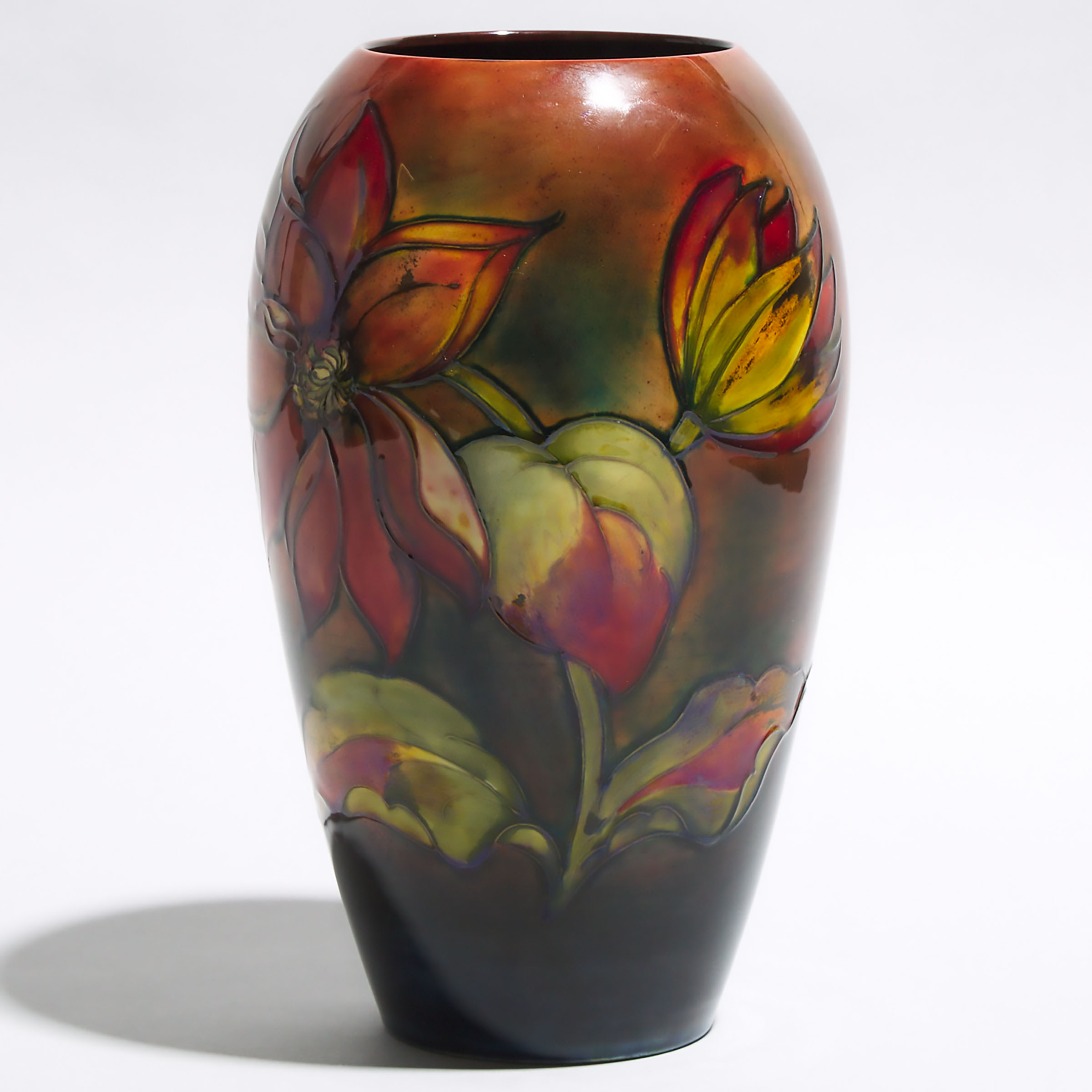 Moorcroft Flambé Clematis Vase, c.1960