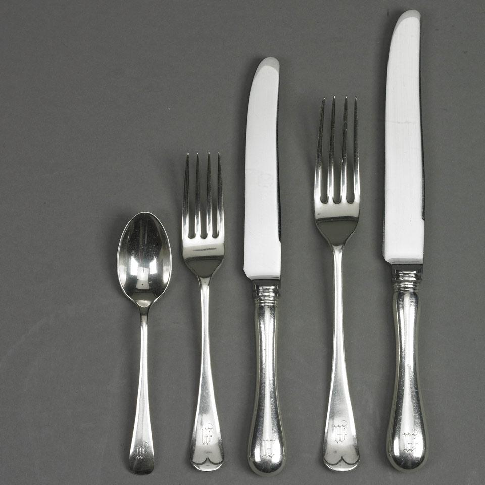 English and Canadian Silver Old English Pattern Flatware, Harrison Bros. & Howson, Sheffield, 1928-31 and Henry Birks & Sons, Montreal, Que., 20th century