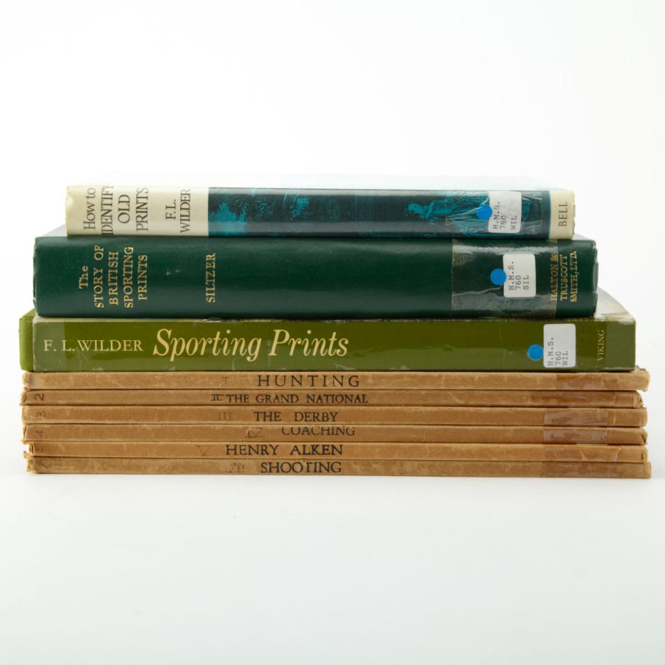 Nine Volumes on Sporting Prints