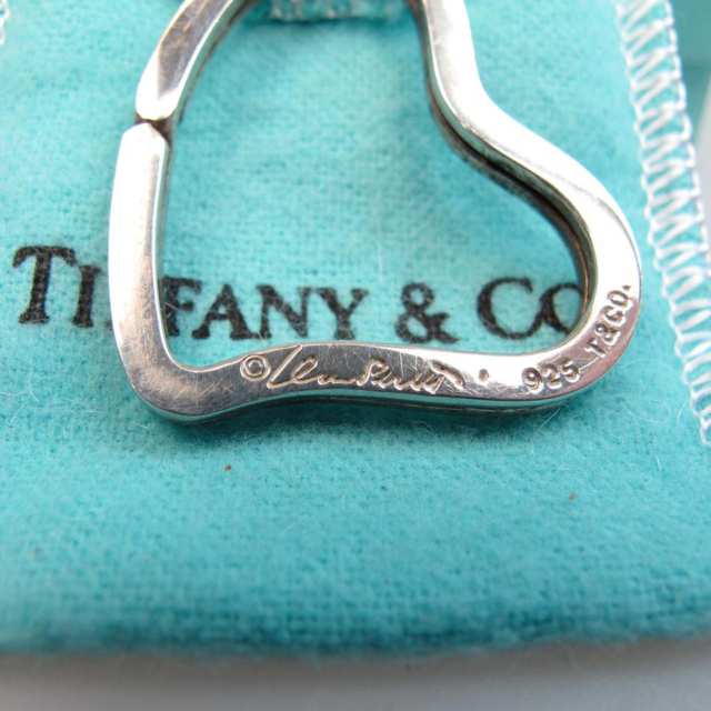 Tiffany & Co. Elsa Peretti Sterling Silver Open Heart Key Ring
